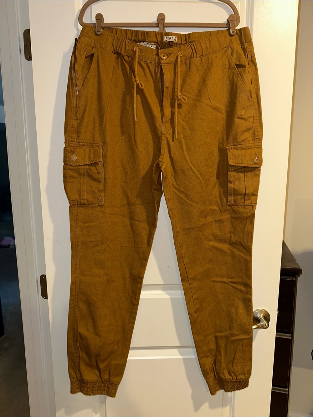 Staple Tan Brown Cargo Jogger Pants